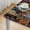 thumbnail image 5 of BANET  Coffee Theme Square Tablecloth,Stain Wrinkle Resistant Reusable Washable Print Square Table Cover,for Family Kitchen Gatherings Dining Dinner Decor (Multicolor) white, 5 of 8