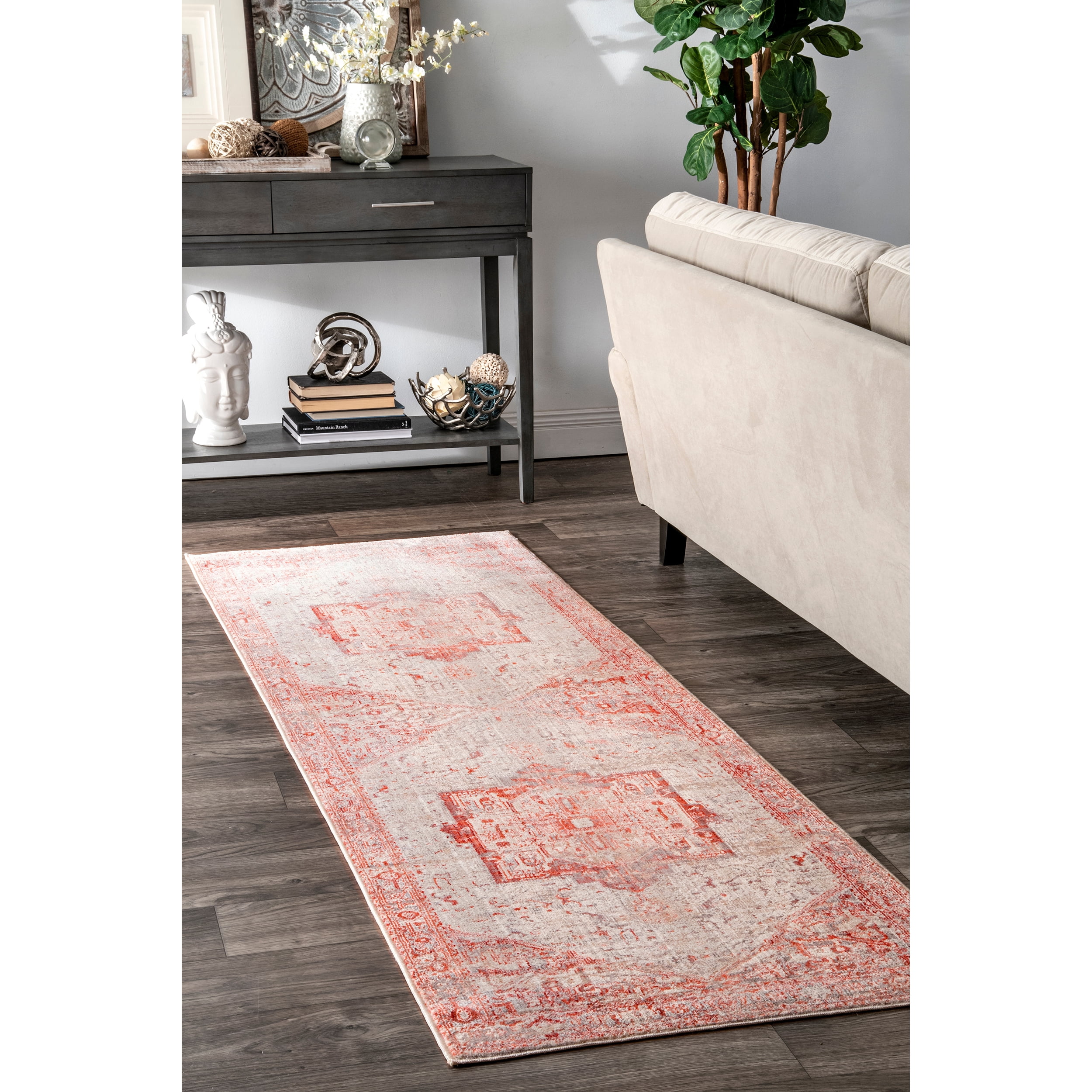 nuLOOM Ethel Medallion Fringe Area Rug or Runner