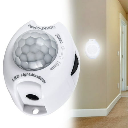 

Dc 5-24V 3A Pir Motion Sensor Switch for Closet Cabinet Wardrobe LED Strip Lamp