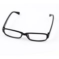 thumbnail image 1 of Lady Black Plastic Arms Single Bridge Full Rims Clear Lens Plain Glasses Eyewear, 1 of 1