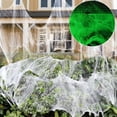 thumbnail image 6 of Sylvtty Luminous Spider Webs Halloween Decoration Super Stretch Cobwebs Decoration with Fake Spiders for Parties Haunted Houses, 6 of 6