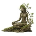 thumbnail image 2 of Bohemian Style Goddess Acrylic Plaque Statue Desk Decor, Nature Spirit Art Office Decor,Multi-Functional Home Art with Storage Bag,Boho Chic Gift for Plant Lovers, 2 of 6