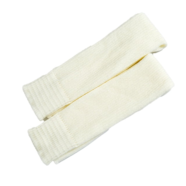 Calentadores de piernas Wosthever 1 par para mujer calcetines térmicos blanco