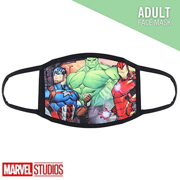 Concept One Marvel Avengers Captain America Cloth Face Mask, Officially Licensed, Washable, Kids