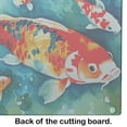 thumbnail image 2 of Koi Fish Glass Cutting Board Large 12 in x 15 in, 2 of 5