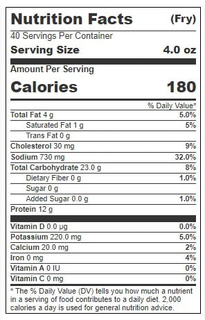 Mrs. Fridays Craft Beer Battered Cod, 2 Ounce - 4 per case.