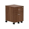 thumbnail image 3 of Lorell, Relevance Walnut Laminate Mobile Pedestal - 2-Drawer, 1 Each, 3 of 11