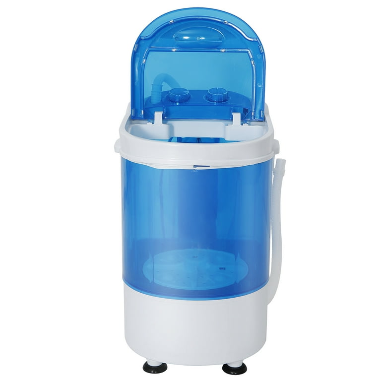 Zeny 6lbs Capacity Mini Washing Machine Compact Counter Top Washer w/Spin Cycle Basket and Drain Hose