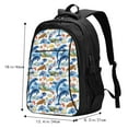 thumbnail image 5 of Daiia Marine Animals Pattern USB Charging Backpack for Men and Women, Anti-Theft Backpack,Travel Backpack,School Backpack,College Backpack,Laptop Backpack, 5 of 7