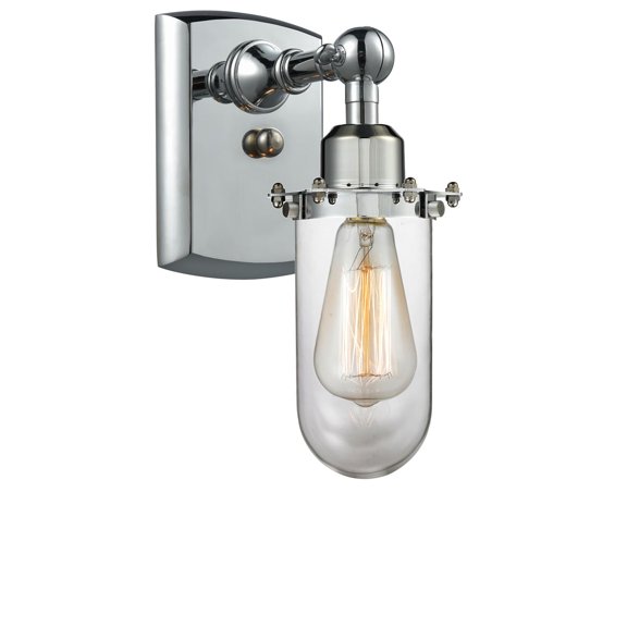 Innovations 1-LT Vintage LED Kingsbury 4.5" Sconce - Polished Chrome - 516-1W-PC-232CL-LED