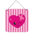 thumbnail image 1 of Breast Cancer Awareness Ribbon Heart Wall or Door Hanging Prints, 1 of 1