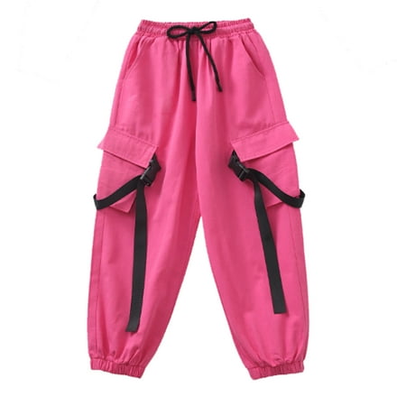

XNHOU Toddler Baby Girl Pant Casual High Waist Harem Tollder Fashion Flare Long Jeans Cargo Pull on Jogger Kids Solid Color Elastic Sweatpants Baggy Sport Trousers 2-3 Years