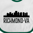 thumbnail image 4 of Inktastic Richmond Virginia City Skyline Boys or Girls Baby Bib, 4 of 4