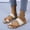 Beige, variant on Zpanxa Slippers for Women Summer New Women's Shoes Solid Color Sequin Edge Casual Slipper Toe Sandals Women Flip Flops for Women Yellow 36