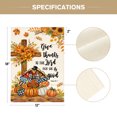 thumbnail image 3 of Sm:)e Turkey Cross Pumpkin Bow Thanksgiving Garden Flag 12 x 18 Inch, Double-Sided Printing, Outdoor Welcome Decor for Yards, 3 of 7