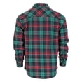 thumbnail image 2 of Gioberti Men 100% Cotton Western Flannel Plaid Shirt w/Snap-on Button, 2 of 4