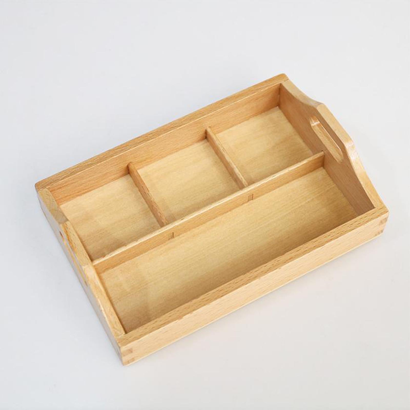 Small Montessori Wooden Tray toy Sorting for Receives Pallet Early  Education Cognitive Gift Children Toddlers Preschool Baby 20X13.5X5cm