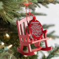 thumbnail image 1 of 1pcs Christmas In Heaven Memorial Ornament Mini Wooden Rocking Chair With Tag Sign, 1 of 5