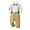 Khaki, variant on WUANDIXFA Baby Boys Formal Wedding Ring Bearer Outfits 2T 3T 4T 5T 6T 7T Toddler Gentleman Bowtie Suits Dress Shirt Pants Set,Khaki,5-6 Years