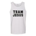 thumbnail image 2 of Wild Bobby Varsity Team Jesus Inspirational/Christian Men Graphic Tank Top, White, Small, 2 of 5
