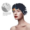 thumbnail image 2 of Kdxio Sunflower Welcome A Print Shower Cap for Women,Elastic and Reusable,Double Waterproof Layers Bathing Hat, 2 of 6