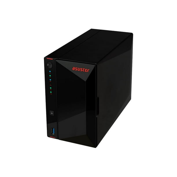 ASUSTOR Nimbustor 2 AS5202T - NAS server - 2 Baies - SATA 6Gb/S - RAID 0, 1, 5, 6, 10, JBOD - RAM 2 GB - 2.5 Gigabit Ethernet - iSCSI support