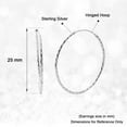 thumbnail image 5 of Endless Hoop Earrings for Women Jewelry 925 Sterling Silver Twisted Everyday Jewelry Minimalist Birthday Valentines Day Gifts for Women, 5 of 6