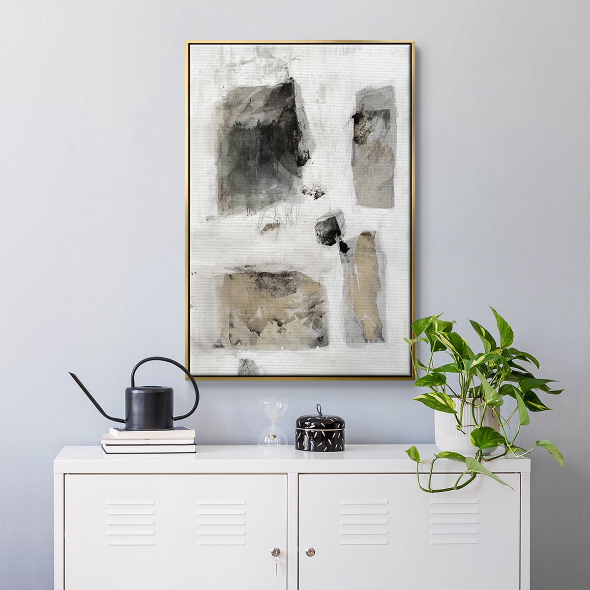 A Simple Love I V30 Framed Premium Gallery Wrapped Canvas - Ready to Hang - 17 x 25 - Gold Floating Frame