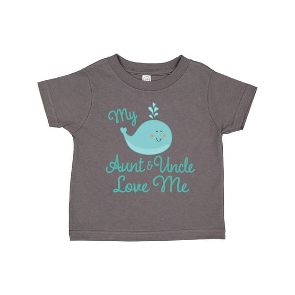 Inktastic My Aunt and Uncle Love Me Whale Boys or Girls Toddler T-Shirt