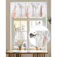 thumbnail image 6 of Ocean Seahorse Coral Starfish Valances for Windows,Kitchen Valance Rod Pocket Short Curtain,Abstract Marine Life Valance Curtain Window Valances for Bedroom Living Room 54x18in, 6 of 9