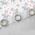 thumbnail image 4 of Castle Fairy Stars Unicorn Curtains Pack Of 2 (42X84 Each),Magical Horse Curtains Blackout,Pink Blue Bedroom Curtains for Girls Kids,Luxury Bedroom Decor, 4 of 6