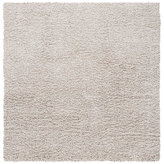 SAFAVIEH Venus Elijah Solid Plush Shag Area Rug, 2'7" x 2'7" Square, Taupe