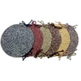 thumbnail image 2 of Rhody Rug SA58A015X015-4 Sandi Tweed Braided Chair Pads, Oatmeal - Set Of 4, 2 of 5