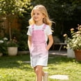 thumbnail image 6 of Curuila Toddler Girls Suspender Dress With Pocket Gradient Square Neck Sleeveless Summer Soft Comfortable Dresses Pink Size 12-13 Years, 6 of 7