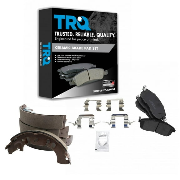 TRQ Ceramic Brake Pads Fits 2013-2016 Nissan Sentra BFA20322