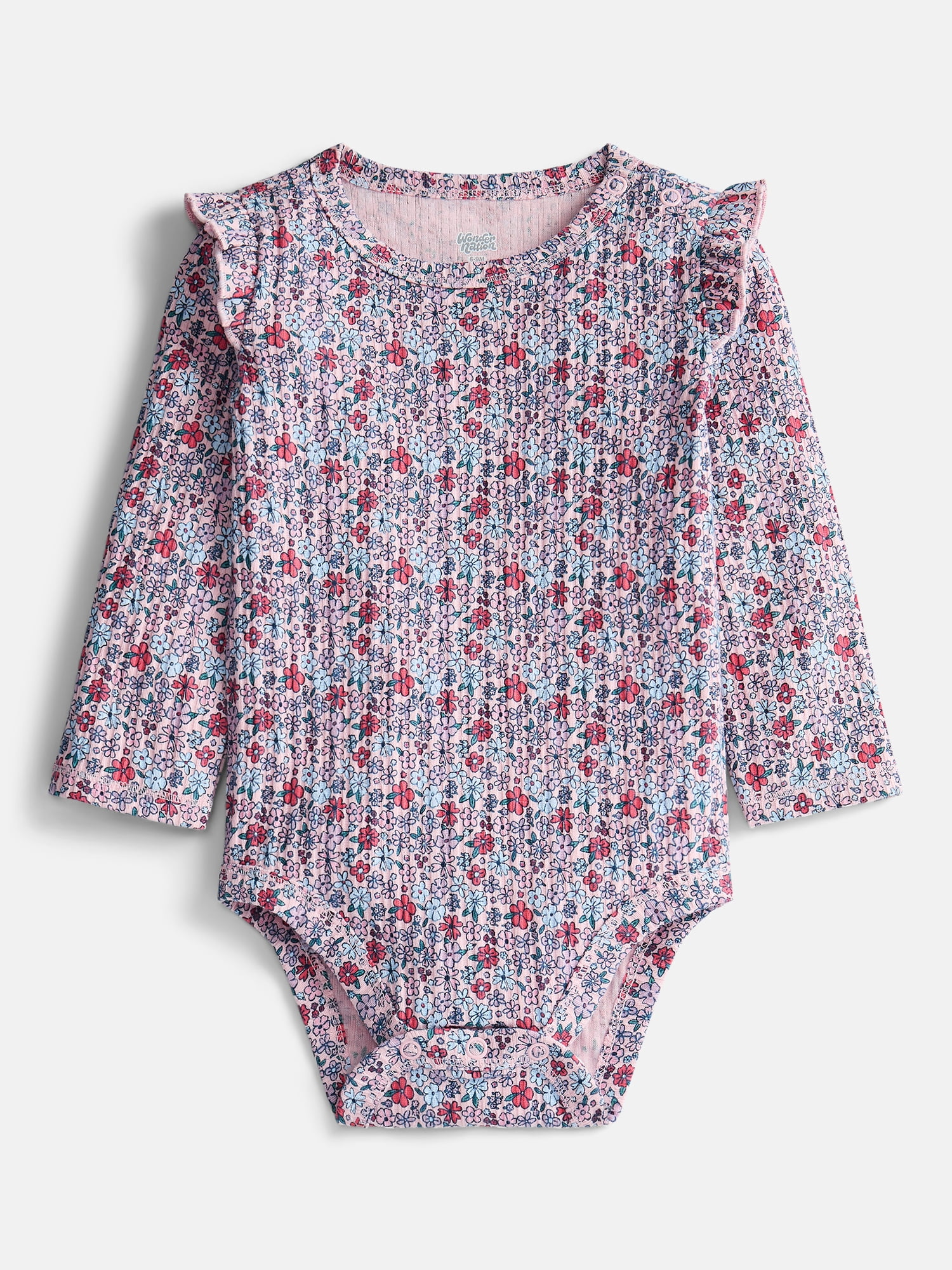 Wonder Nation Baby Girls Mix and Match Outfit Set, 6 Piece, Sizes 0-24 Months