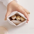 thumbnail image 5 of Alaparte Small Makeup Bag for Purse, Mini Leather Pocket Cosmetic Bag for Women, Waterproof Portable Makeup Pouch No Zipper Coin Purse Lipstick Bag Accessories, Checkered Travel Storage Bag, 5 of 8