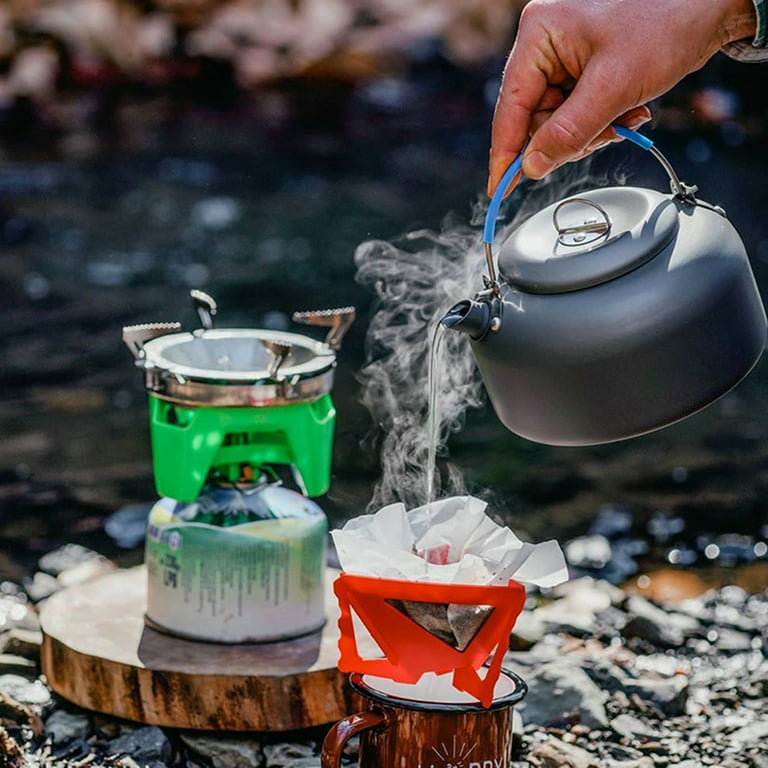 Aluminum Camping Tea Kettle, Campfire Kettle