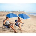 SportBrella Folding Chair with Detachable Umbrella, Blue