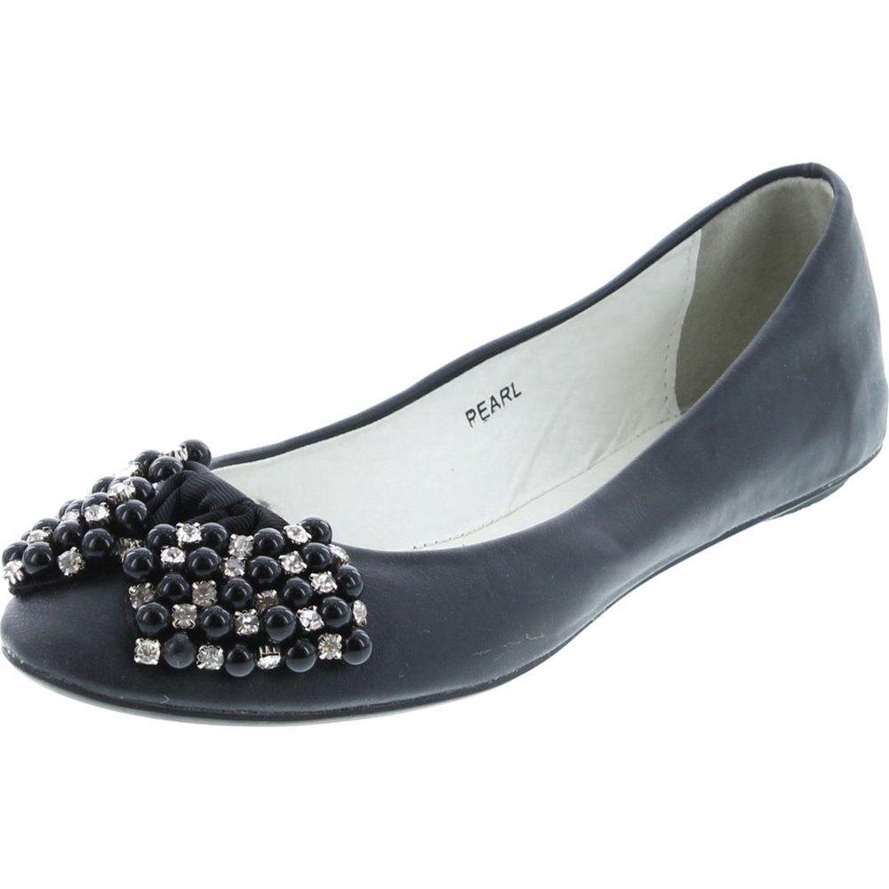 GC Shoes GC Shoes Good Choice NY Fashion Dress Flat Shoes, Black., 41