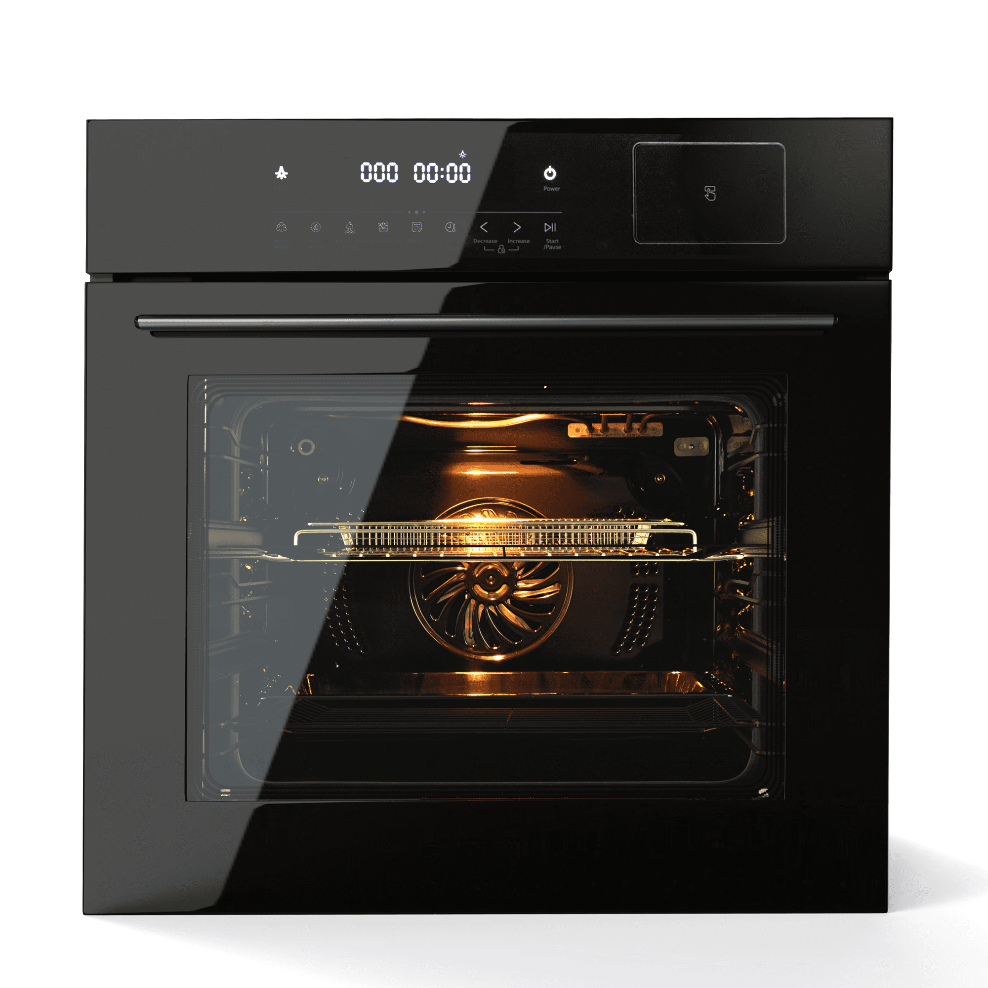 24" Single Wall Oven, 2.5 Cu.ft. Electric Wall Oven with 8 Cooking Functions, 3000W Convection Oven in Stainless Steel, Touch Control, Timer, Safety Lock