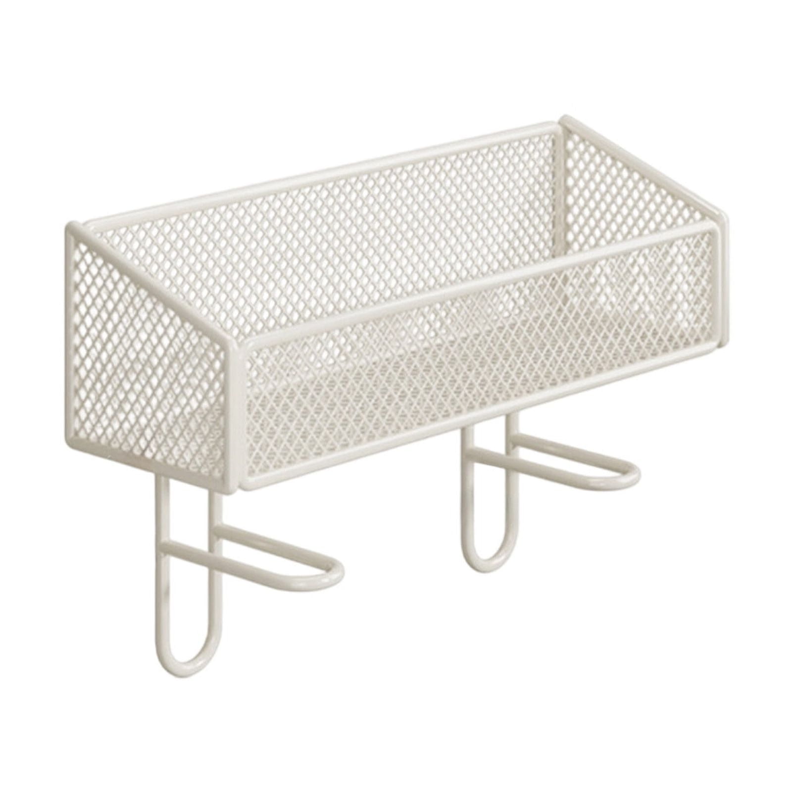 Litrail Over Toilet Storage Rack, No Drill Iron Mesh Organizer with Ample Space for Bathroom Toiletries, Black/White Optional