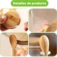 thumbnail image 3 of Tarros de Vidrio con Tapa Hermética y Cuchara, 4 Piezas Recipientes Herméticos de Vidrio, Tarro de Comida para Cereales, café, especias, dulces, 3 of 4