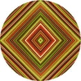 thumbnail image 1 of Ahgly Company Machine Washable Indoor Round Transitional Green Area Rugs, 8' Round, 1 of 7