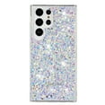 thumbnail image 5 of for Samsung Galaxy S24 Ultra Glitter Case, Cute Bling Sparkle Shiny Slim Soft Silicone Reflective Clear TPU Bumper Women Girls Shockproof Protective Phone Case for Samsung Galaxy S24 Ultra, White, 5 of 6