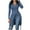 Blue, variant on qolati Women's Long Sleeved Shirts 2023 Fall Winter Ribbed Knitted Zipper V Neck Blouse Trendy High Split Hem Going Out Tops
