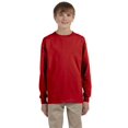 thumbnail image 1 of Jerzees T-Shirt à Manches Longues pour Jeunes 5.6 oz. Dri-Power ACTIVE - Rouge Vif - m, 1 of 1