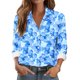 thumbnail image 1 of TaTaai Women's Casual Blouse Long Sleeve Button Down Shirt Floral Print Lapel Collar Soft Cotton Relaxed Fit Tunic Daily Wear Gift, 1 of 6
