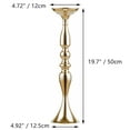 thumbnail image 4 of Nuptio Gold Centerpiece for Table ，20" Tall Gold Vase Centerpiece Flower Stand for Wedding Day Reception Event Party Anniversary  Set of 10, 4 of 13