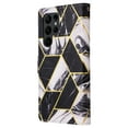 thumbnail image 4 of SaniMore for Samsung Galaxy S24 Ultra 2024 Case, PU Leather Luxury Marble Flip Cover with Detachable Wrist Strap Card Slot Kickstand Shockproof Magnetic Buckle Protective Shell for S24 Ultra, Black, 4 of 8